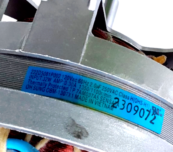 New GE Range Convection Motor 222D5081P002 Same Day Shipping & 60 Days Warranty*
