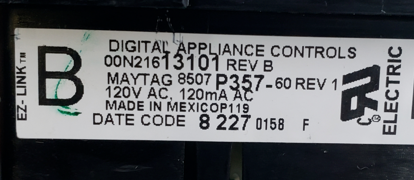 Genuine Maytag Range Control Board 8507P357-60 *Same Day Ship & 60 Days Warranty