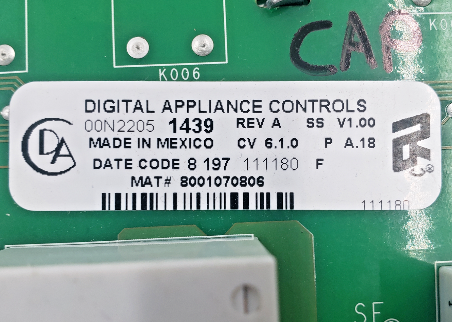 Genuine Maytag Wahser Control Board 00N22051439 Same Day Ship & 60 Days Warranty