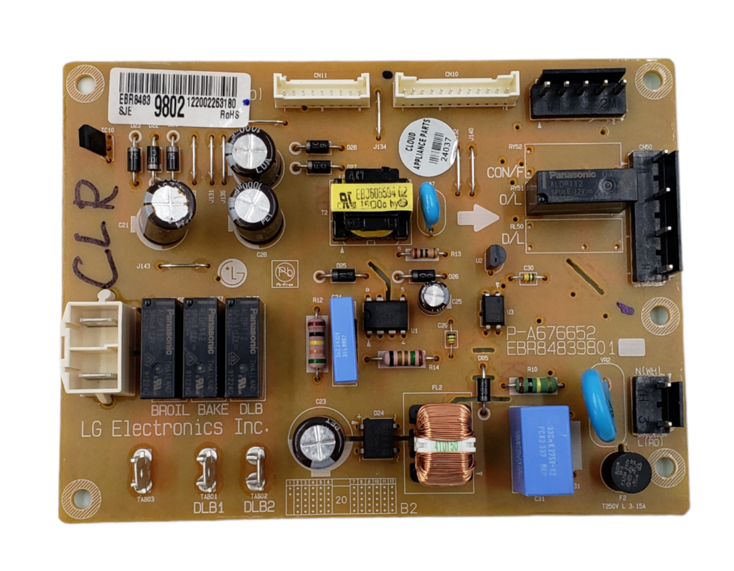 Genuine LG Range Control Board EBR84839802 *Same Day Shipping & 60 Days Warranty