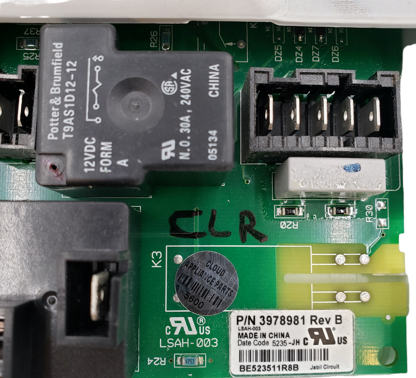 Genuine Whirlpool Dryer  Control Board 3978981 Same  Day Ship & 60 Days Warranty