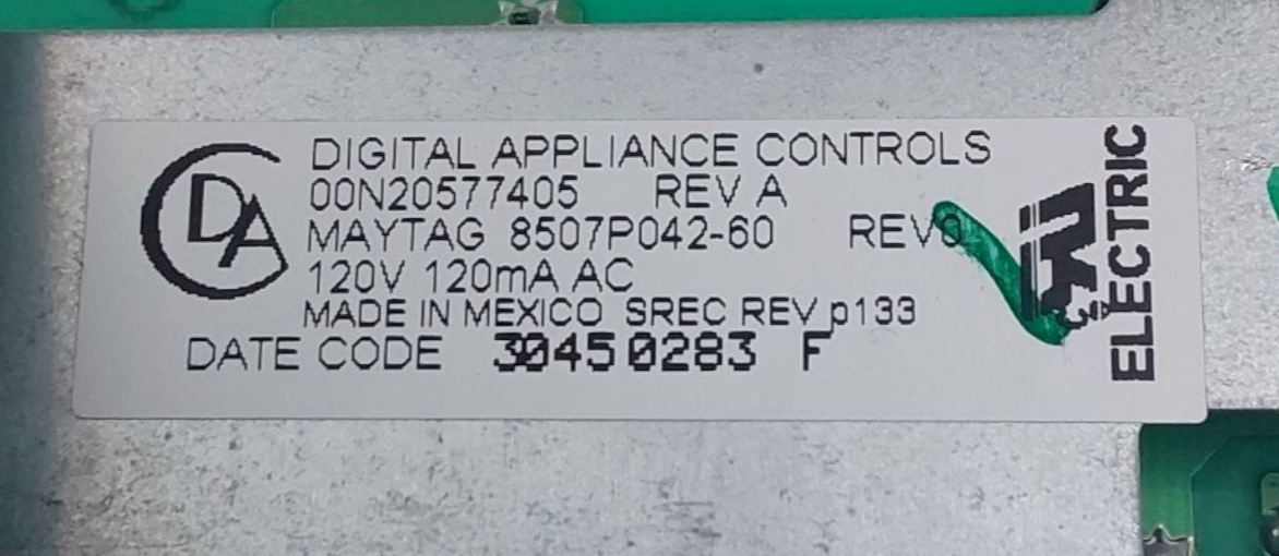 OEM Whirlpool Range Control Board 8507P042-60 Same Day Ship & 60 Days Warranty**