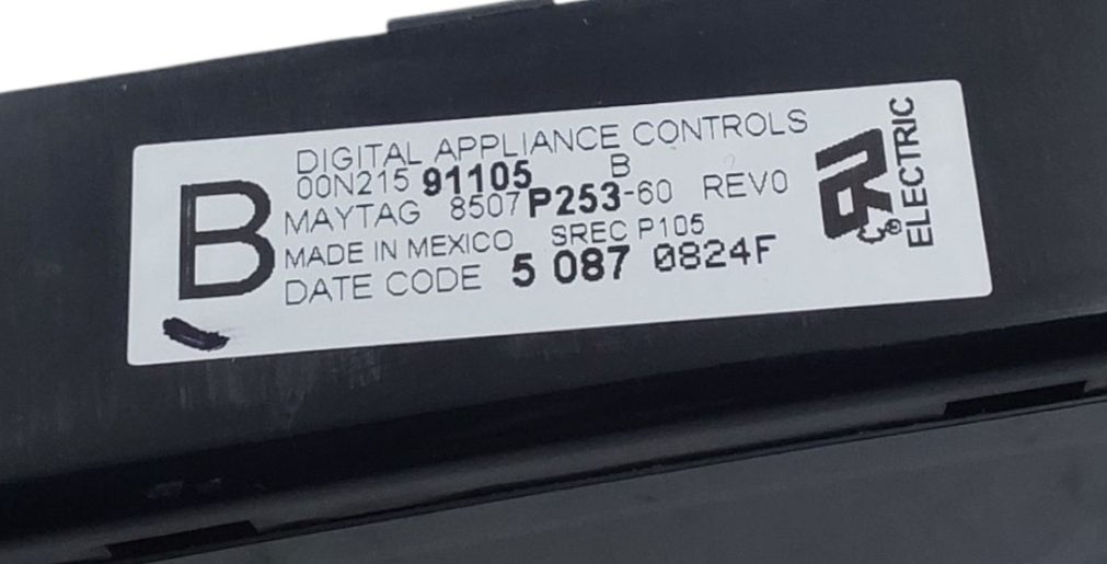 Genuine Whirlpool Range Control 8507P253-60 Same Day Shipping & 60 Days Warranty