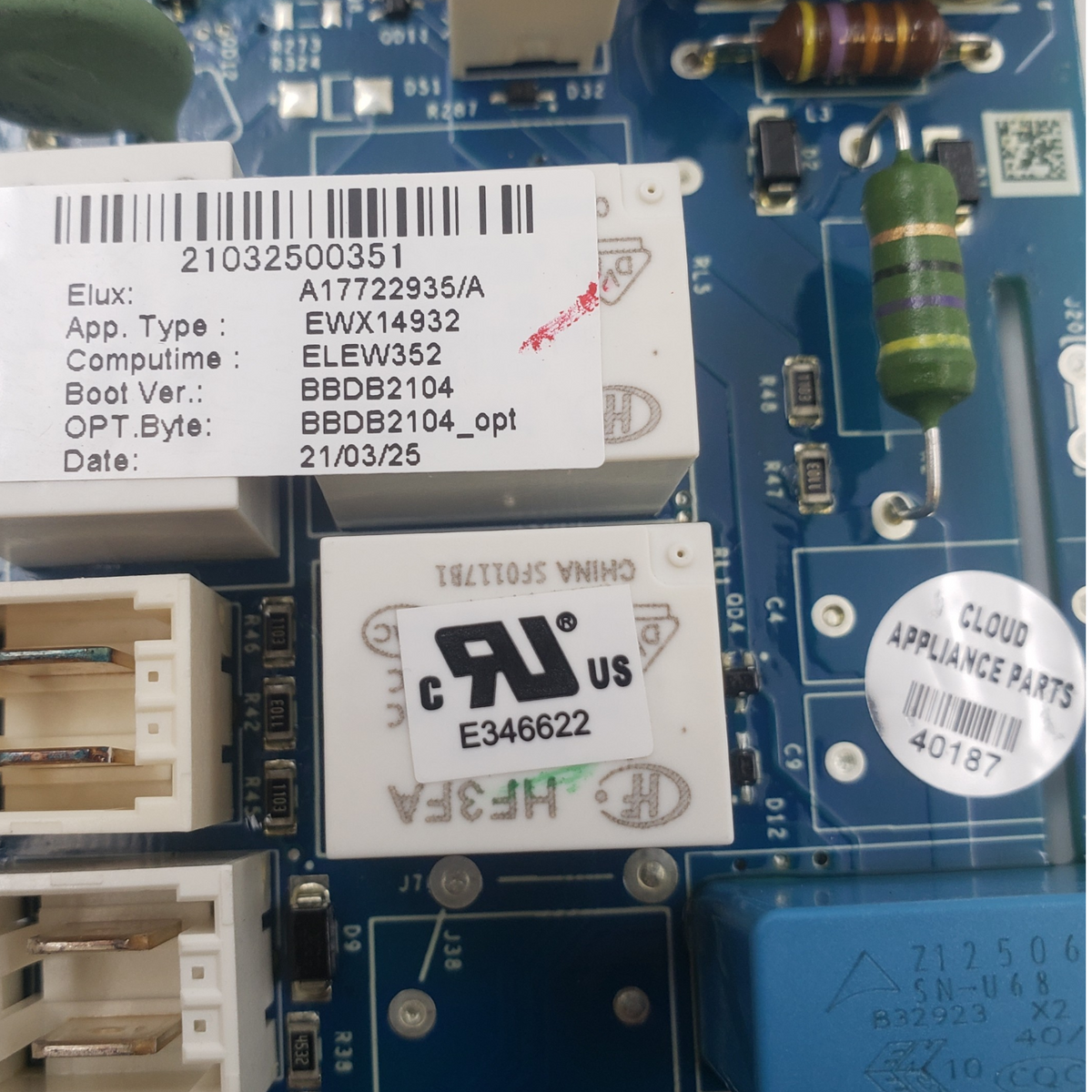 Frigidaire OEM Dishwasher Cntrl Board A17722935 Same Day Ship & 60 Days Warranty