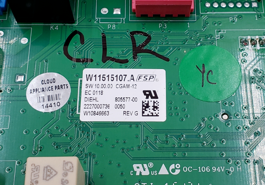 Genuine Whirlpool Oven Control Board W11515107 Same Day Ship & 60 Days Warranty*
