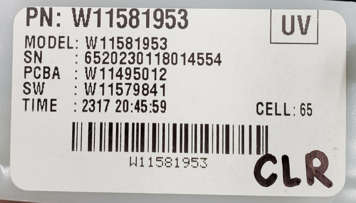 Genuine Whirlpool Dryer Control Board W11581953 Same Day Ship & 60 Days Warranty