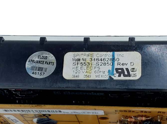 Genuine Frigidaire Oven Control Board 316462850 Same Day Ship & 60 Days Warranty