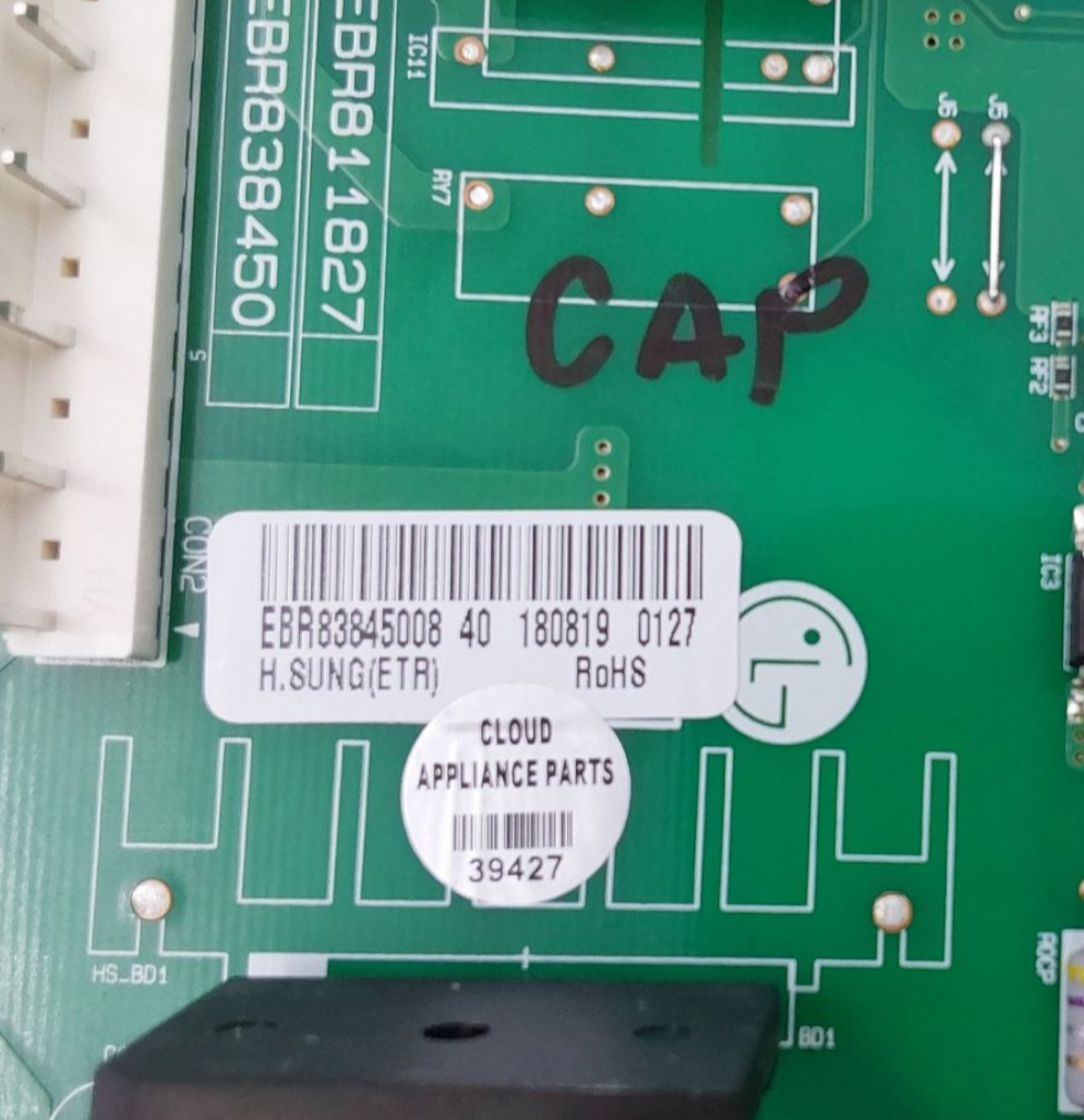 LG Genuine Fridge Control Board EBR83845008 Same Day Shipping & 60 Days Warranty