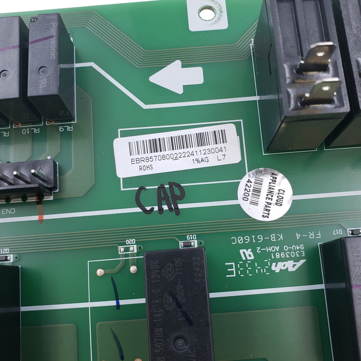 LG New Oven/Range Control Board EBR85708002 Same Day Shipping & 60 Days Warranty