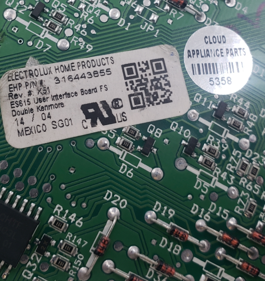 Genuine Frigidaire Oven Control Board 316443855 Same Day Ship & 60 Days Warranty