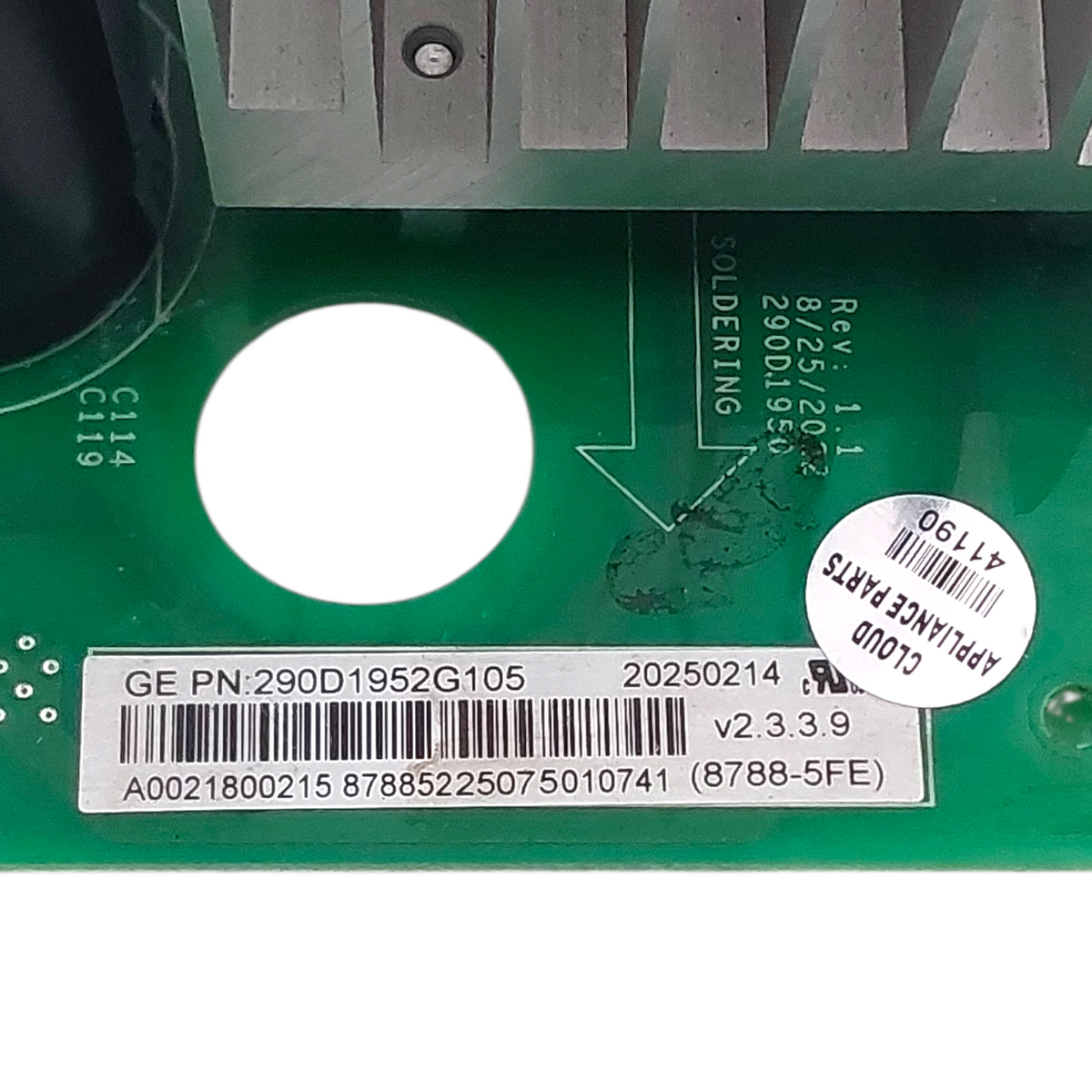 GE New Washer Control Board 290D1952G105  *Same Day Shipping & 60 Days Warranty*