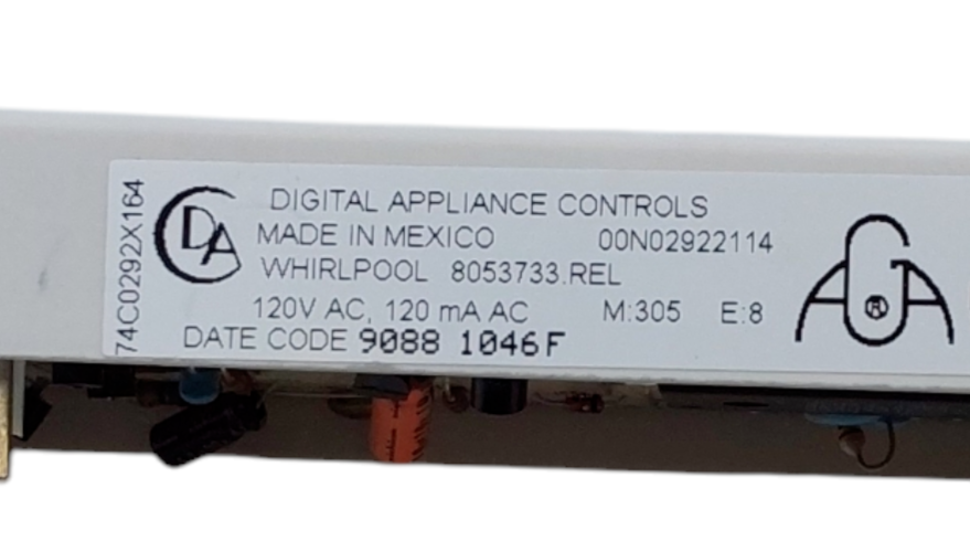 Genuine Whirlpool Range Control Board 8053733 Same Day Ship & 60 Days Warranty**