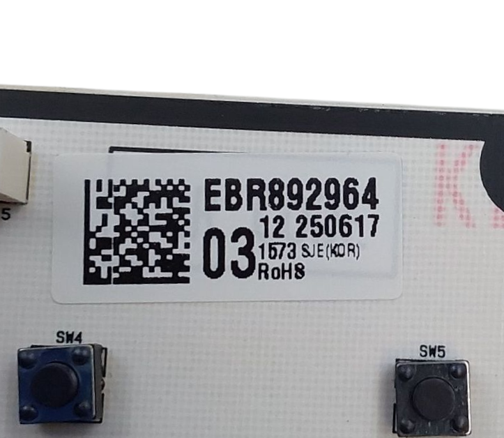 LG New Range Control Board EBR89296403 ***Same Day Shipping & 60 Days Warranty**