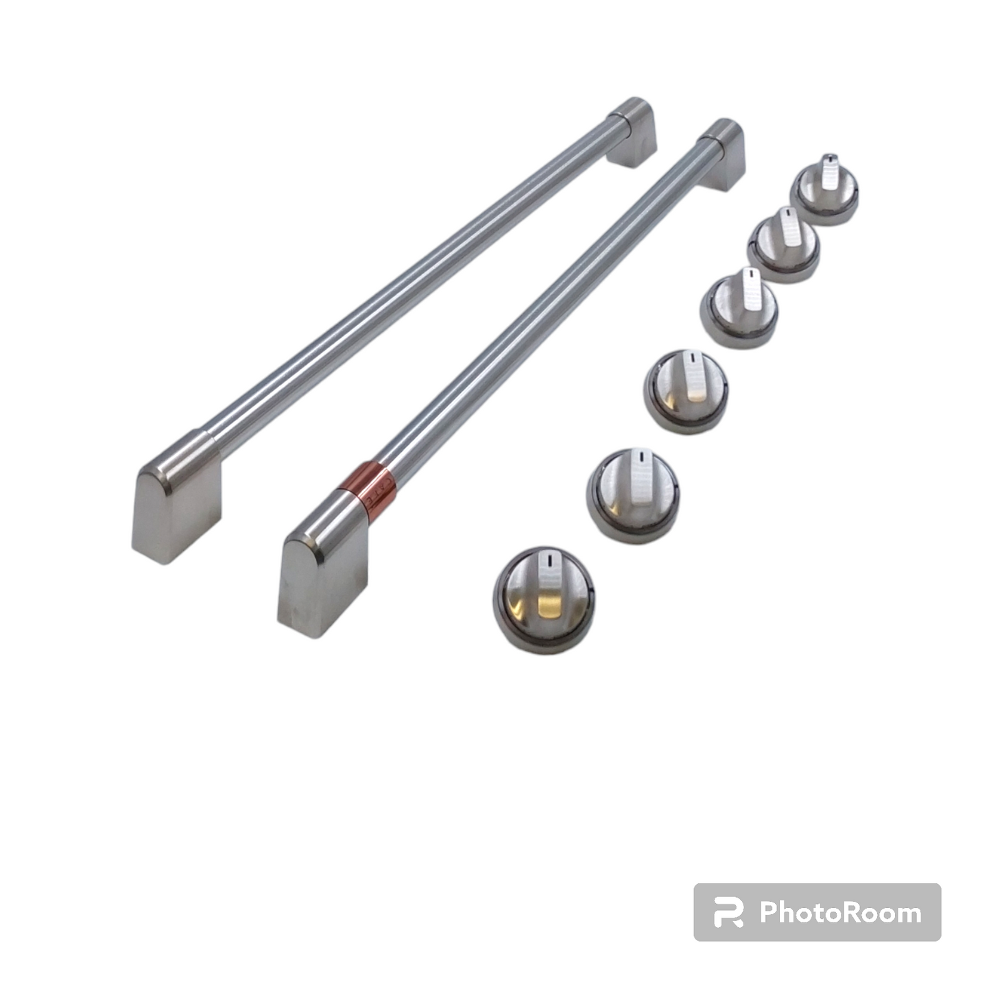 New GE Cafe Range Handle & Knob Kit CXFCHHKPMSS Same Day Ship & 60 Days Warranty