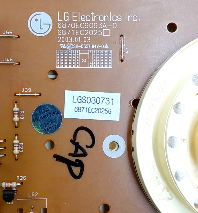 Genuine LG Dryer Control Board 6871EC1061C Same Day Shipping & 60 Days Warranty*