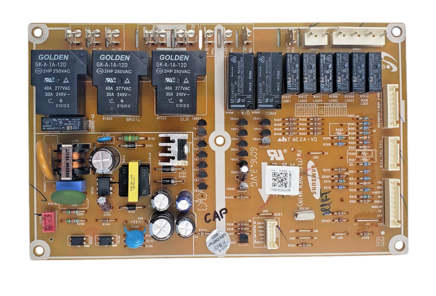Genuine Samsung Range Control Board DE92-02439K Same Day Ship & 60 Days Warranty