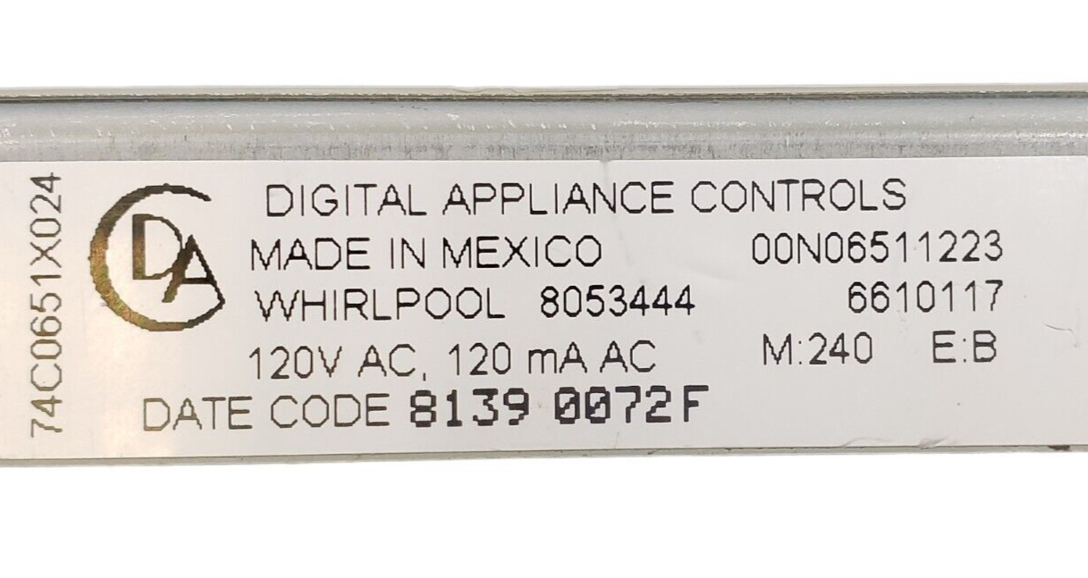 Genuine Whirlpool Range Control Board 8053444 Same Day Ship & *60 Days Warranty*