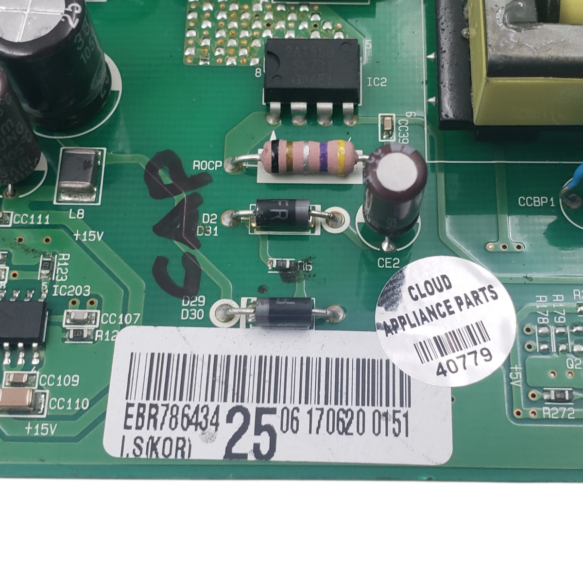 LG Genuine Fridge Control Board EBR78643425 Same Day Shipping & 60 Days Warranty