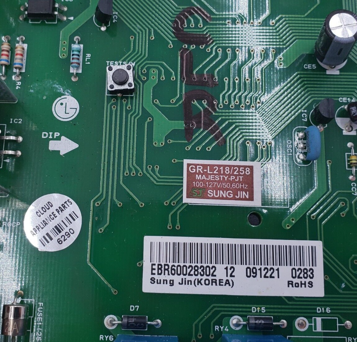 Genuine LG Refrigerator Control EBR60028302 Same Day Shipping & 60 Days Warranty