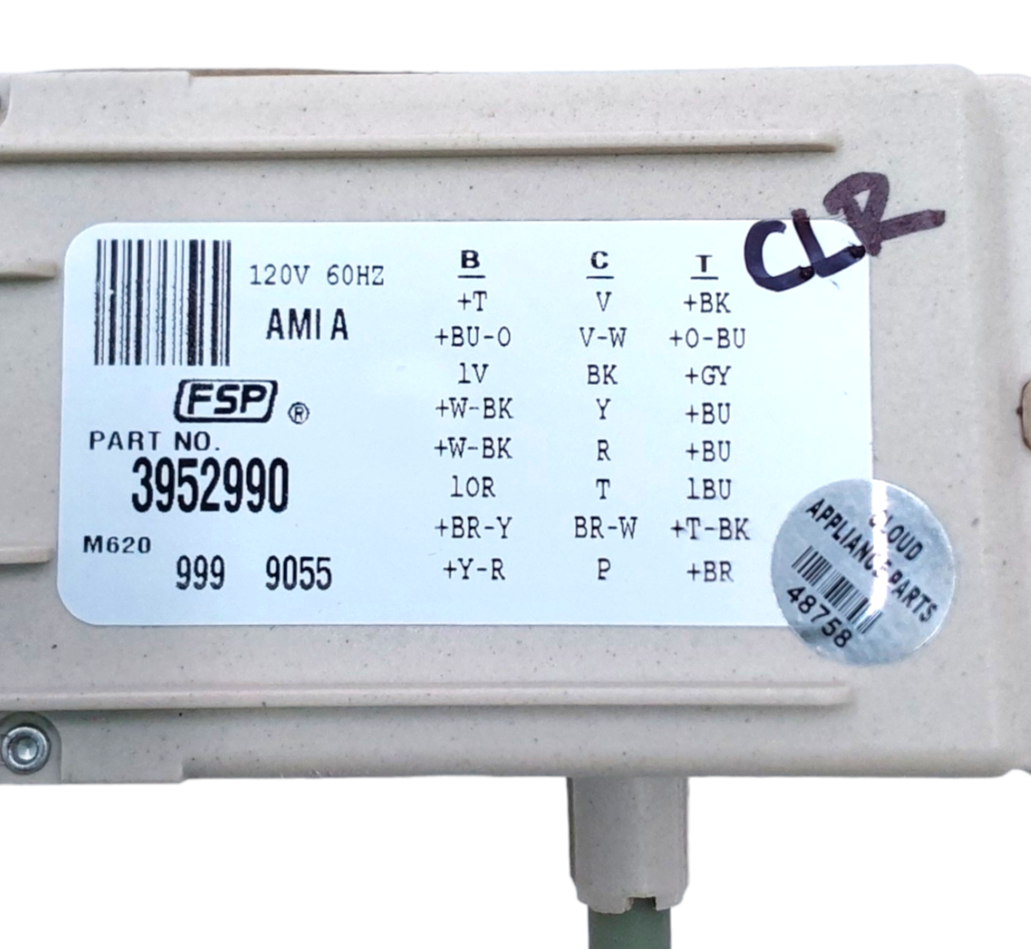 Genuine Whirlpool Timer Washing Machine 3952990 Same Day Ship & 60 Days Warranty