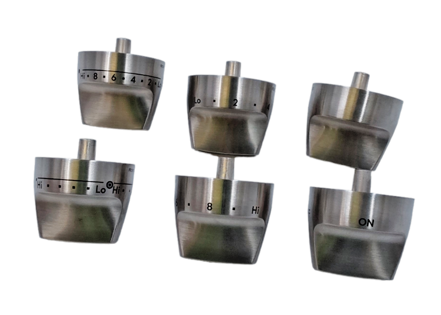 New GE Range Knobs 6 piece Kit 223C7619P015 Same Day Shipping & 60 Days Warranty