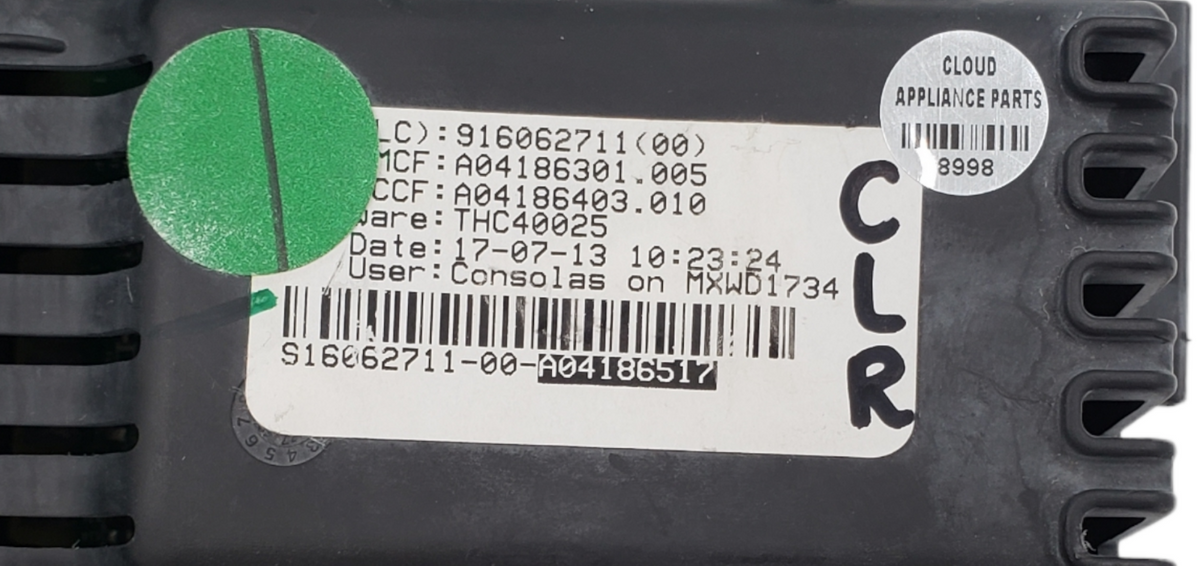 Genuine Frigidaire Dryer Control A04186301 *Same Day Shipping & 60 Days Warranty