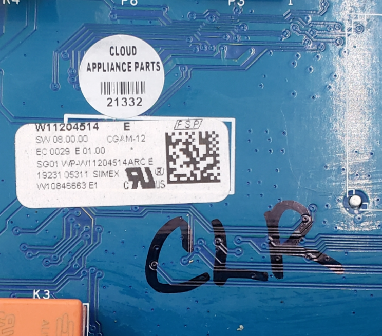 Genuine Whirlpool Range Control Board W11204514 Same Day Ship & 60 Days Warranty