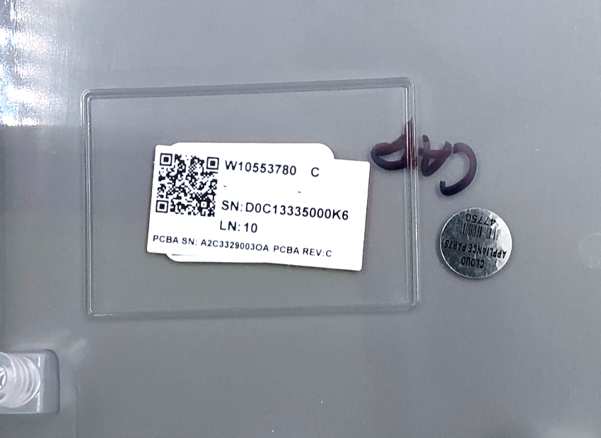 Genuine Whirlpool Dryer Control Panel W10553780 Same Day Ship & 60 Days Warranty