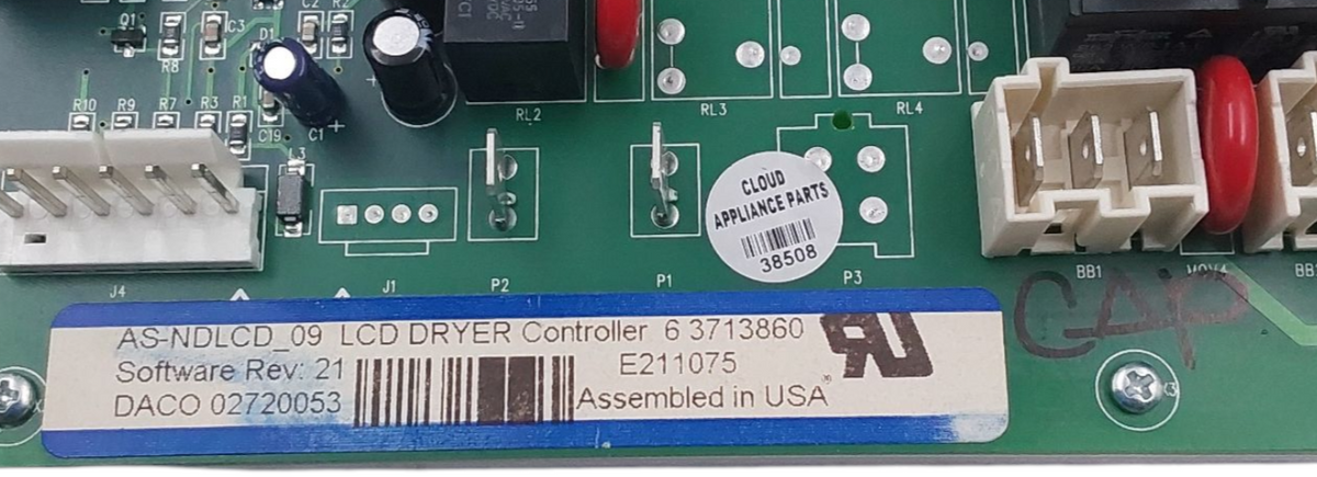 Genuine Maytag Dryer Control Board 63713860 Same Day Shipping & 60 Days Warranty