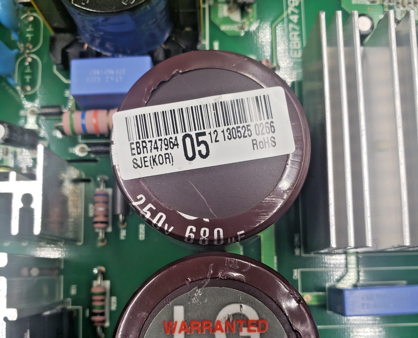 Genuine LG Fridge Control Board EBR74796405 Same Day Shipping & 60 Days Warranty