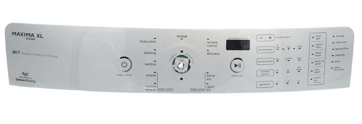 Genuine Whirlpool Dryer Control Panel W10469308 Same Day Ship & 60 Days Warranty