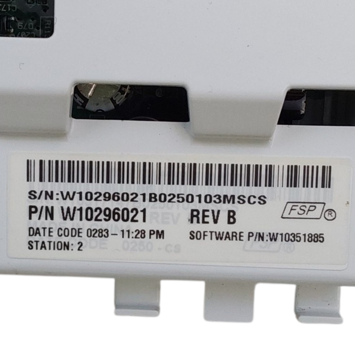 Whirlpool Genuine Washer Control Board W10296021 Same Day Ship &60 Days Warranty