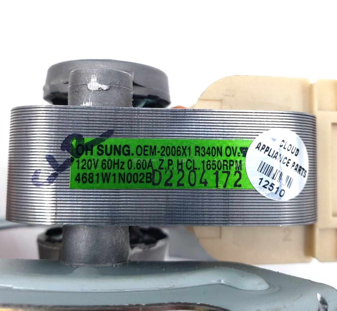 New LG Wall Oven motor Fan 4681W1N002B  **Same Day Shipping & 60 Days Warranty**
