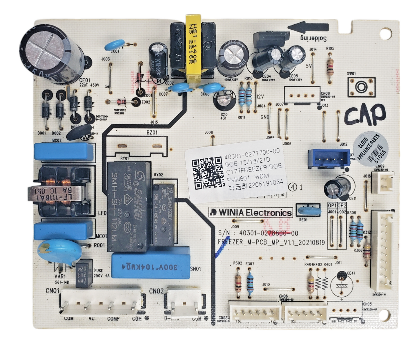 Genuine Kenmore Fridge Board 40301-0277700-00 *Same Day Ship & 60 Days Warranty*