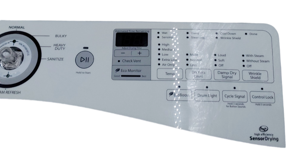 Genuine Whirlpool Dryer Control Panel W10800226 Same Day Ship & 60 Days Warranty