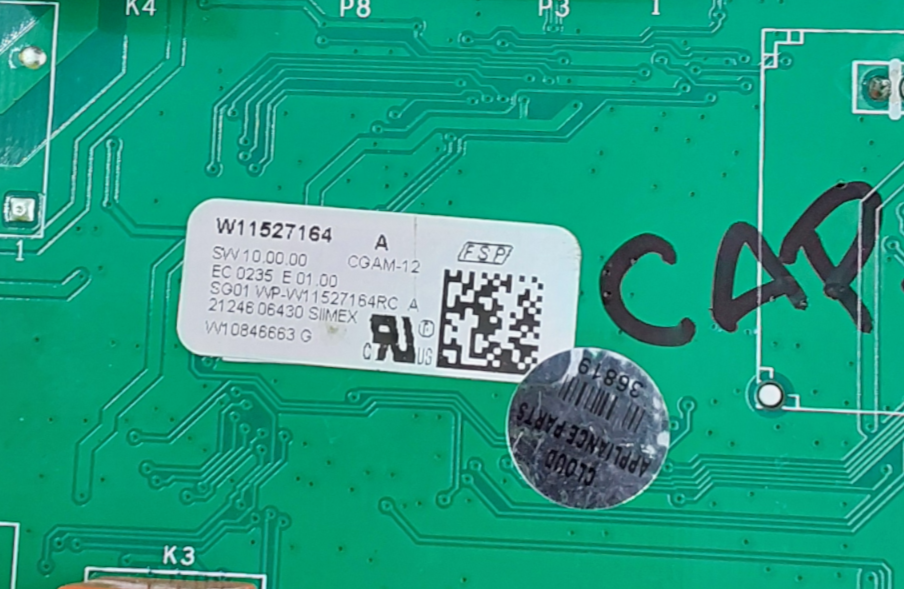 Genuine Whirlpool Range Control Board W11527164 Same Day Ship & 60 Days Warranty