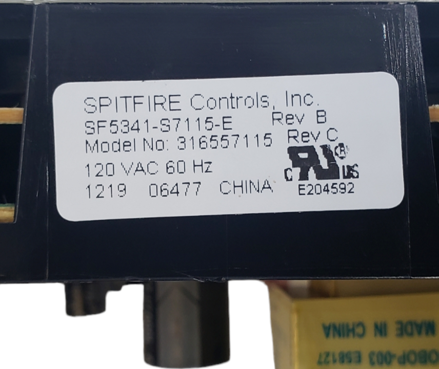 Genuine Frigidaire Range Control 316557115 Same Day Shipping & 60 Days Warranty.