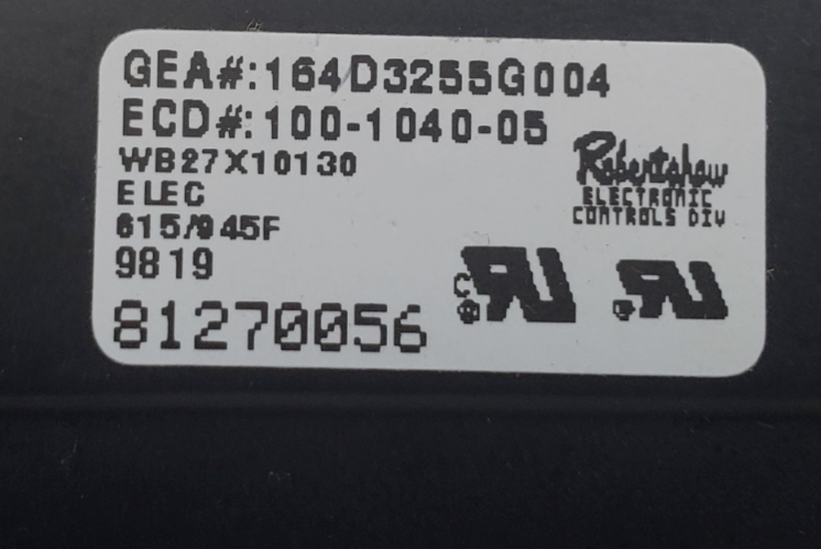 Genuine GE Oven Control Board 164D3255G004 Same Day Shipping & 60 Days Warranty*
