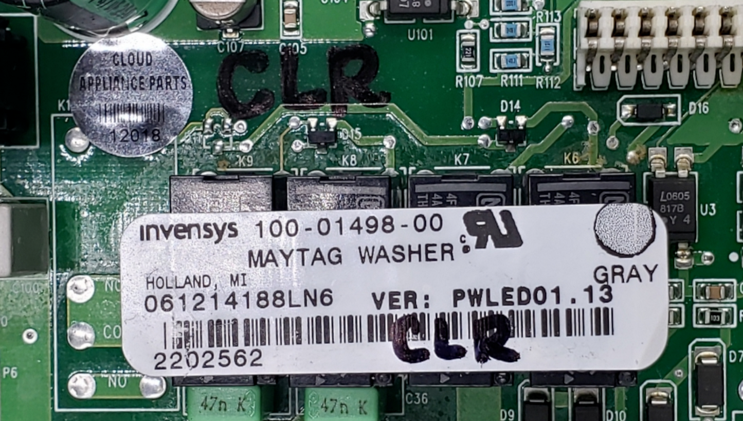 Genuine Maytag Washer Control Board 2202562 Same Day Shipping & 60 Days Warranty