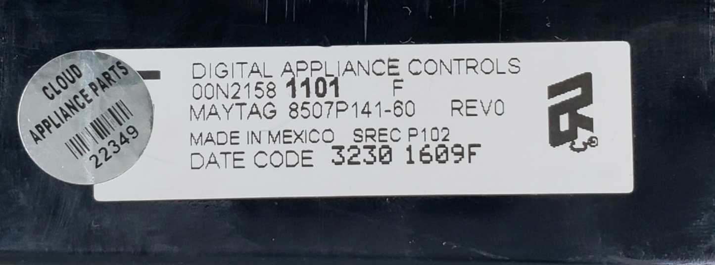 OEM Whirlpool Range Control Board 8507P141-60 *Same Day Ship & 60 Days Warranty*