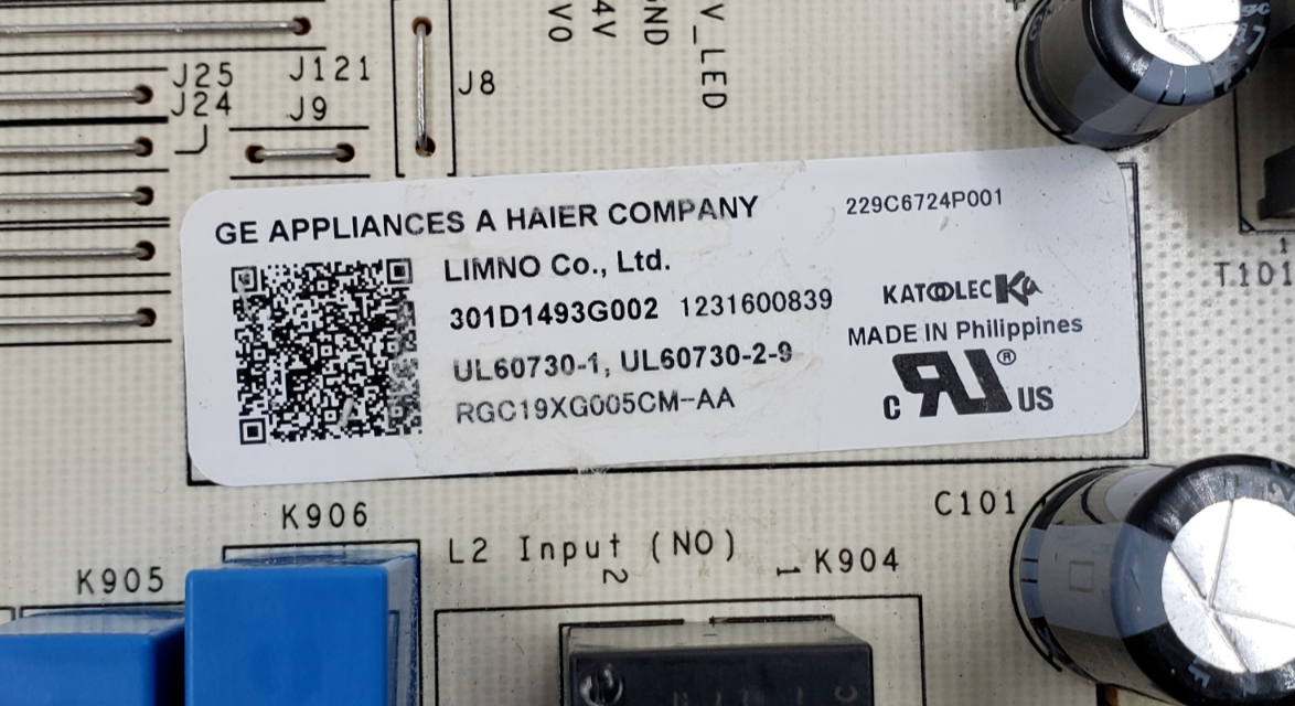 New Genuine GE Range Control Board 301D1493G002 Same Day Ship & 60 Days Warranty
