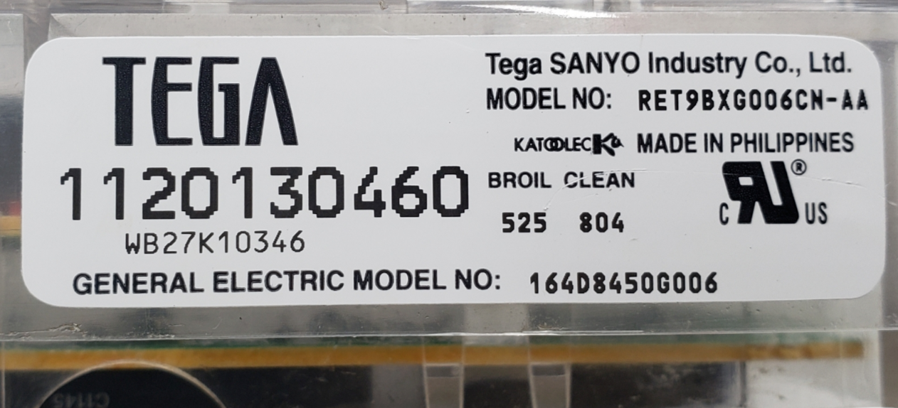 Genuine GE Range Control Board 164D8450G006 Same Day Shipping & 60 Days Warranty