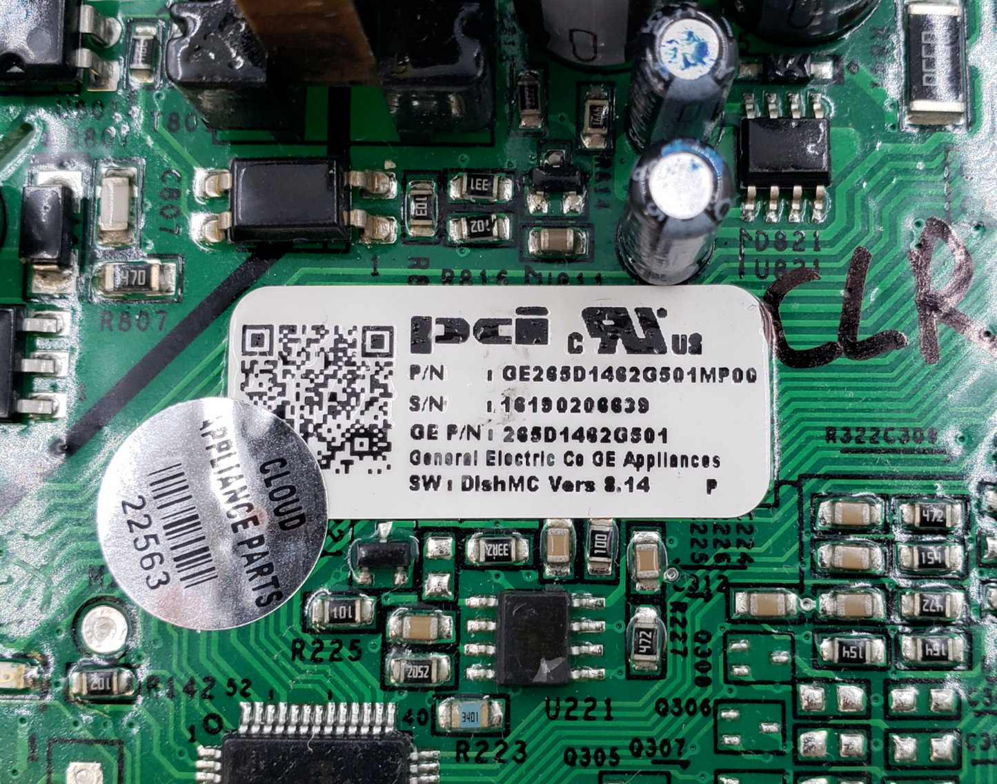 Genuine GE Dishwasher C. Board 265D1462G501 Same Day Shipping & 60 Days Warranty