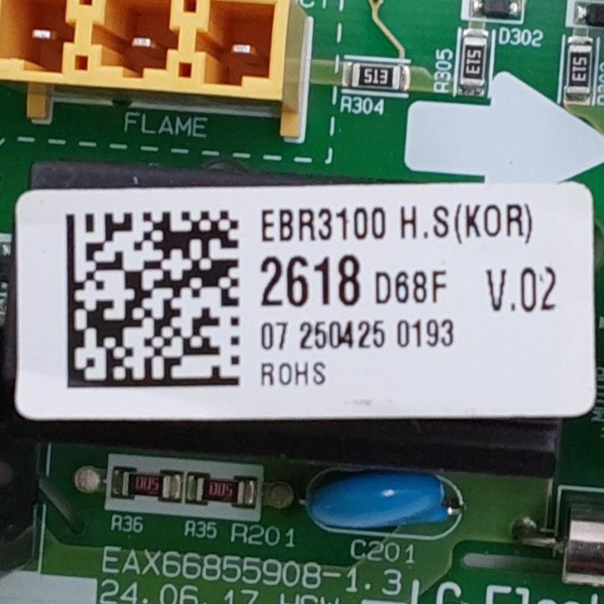 LG Genuine Dryer Control Board EBR31002618 *Same Day Shipping & 60 Days Warranty