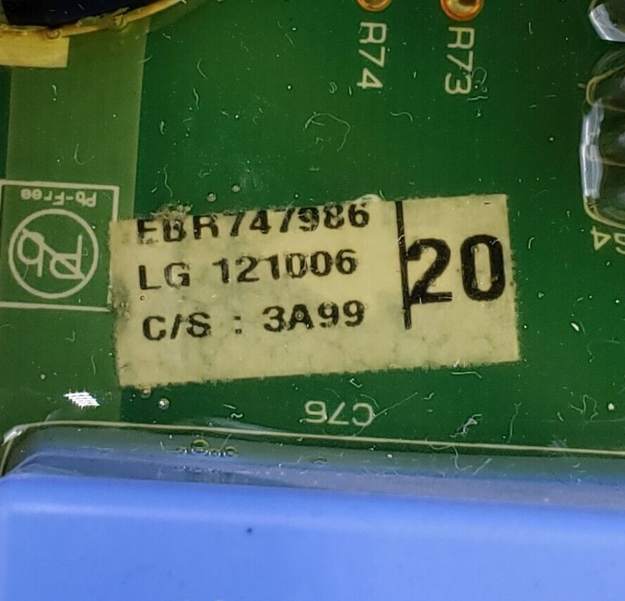 Genuine LG Washer Control Board EBR74798620 Same Day Shipping & 60 Days Warranty