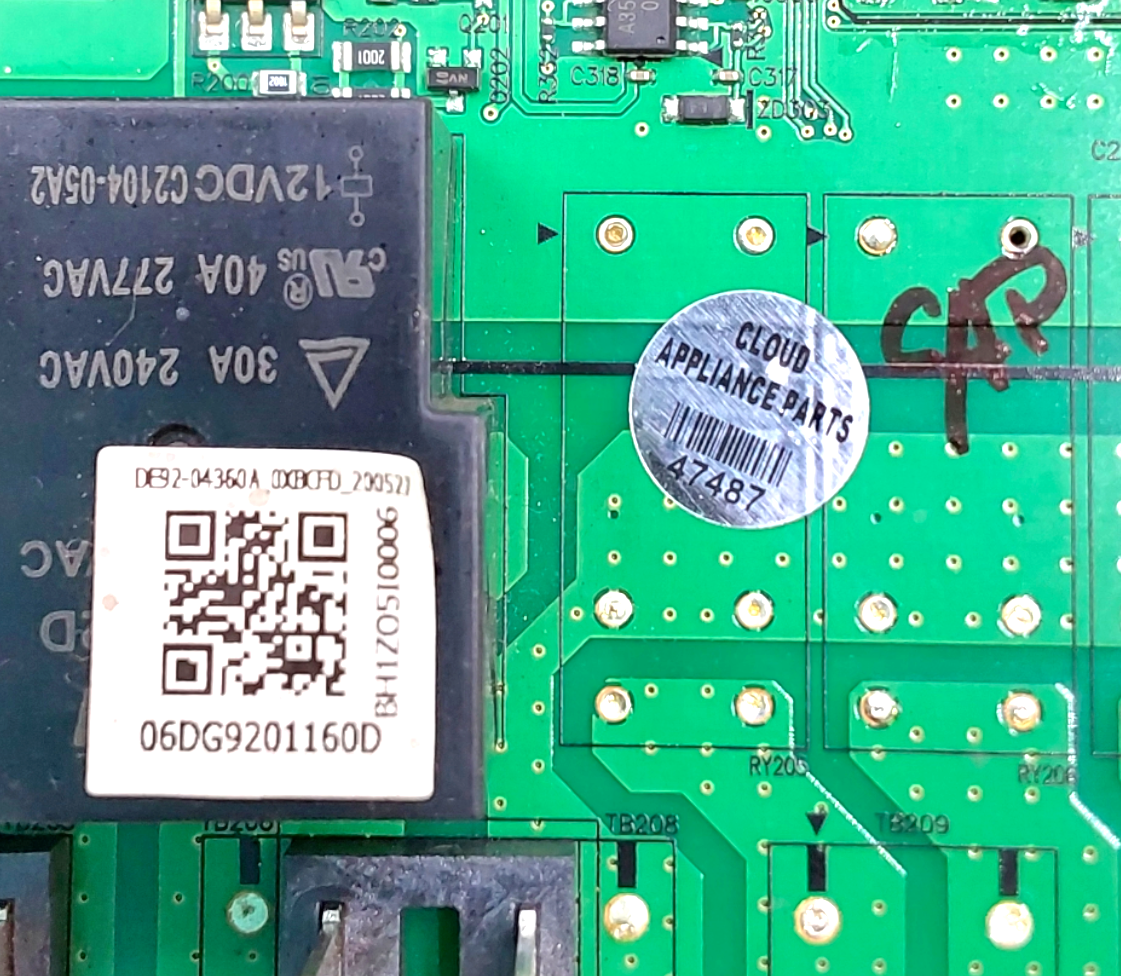 New Samsung Range Control Board DG92-01160D Same Day Shipping & 60 Days Warranty