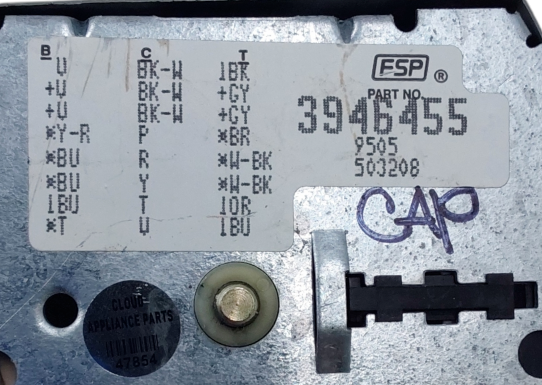 Genuine Whirlpool Washer Timer 3946455 **Same Day Shipping & 60 Days Warranty***