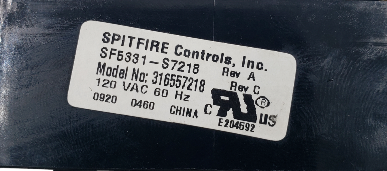 OEM Frigidaire Range Control Panel 316557218 *Same Day Ship & 60 Days Warranty**