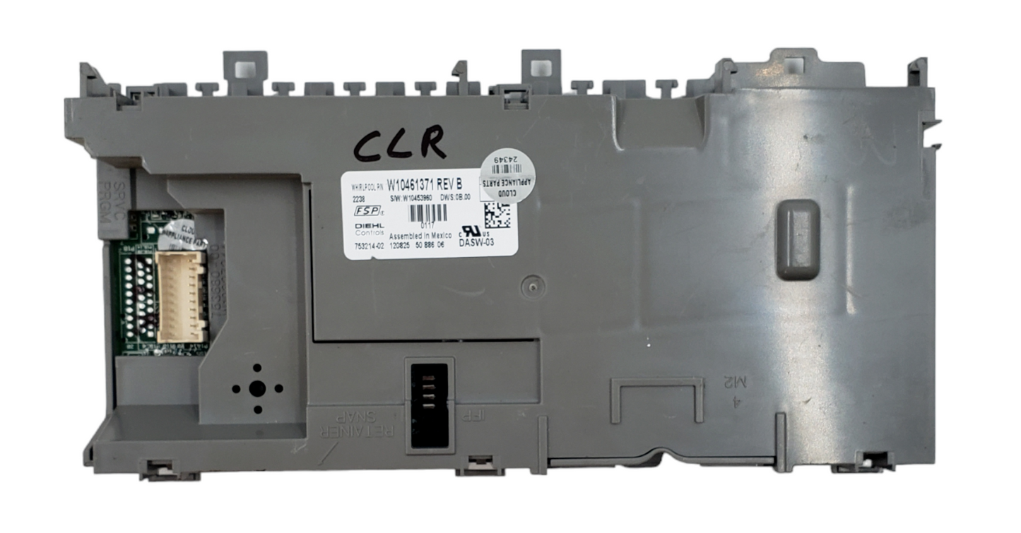 Genuine Whirlpool Dishwasher C. Board W10461371 Same Day Ship & 60 Days Warranty