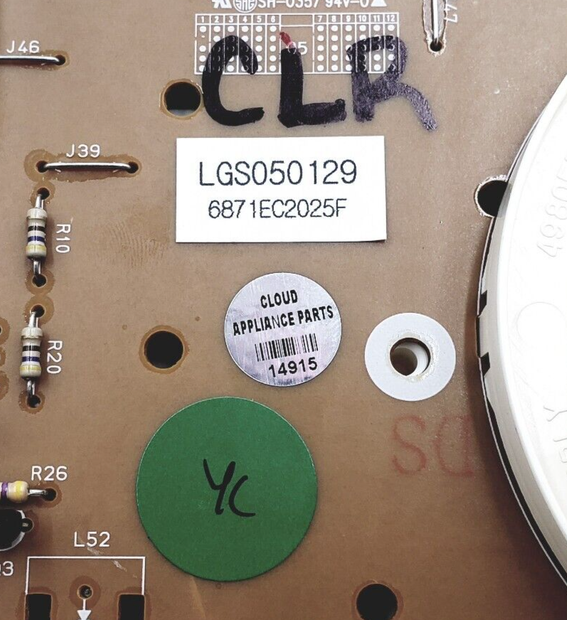 Genuine LG Dryer Control Board 6871EC2025F *Same Day Shipping & 60 Days Warranty